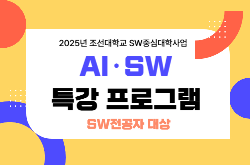 AI·SW특강 프로그램(SW전공자 대상) 